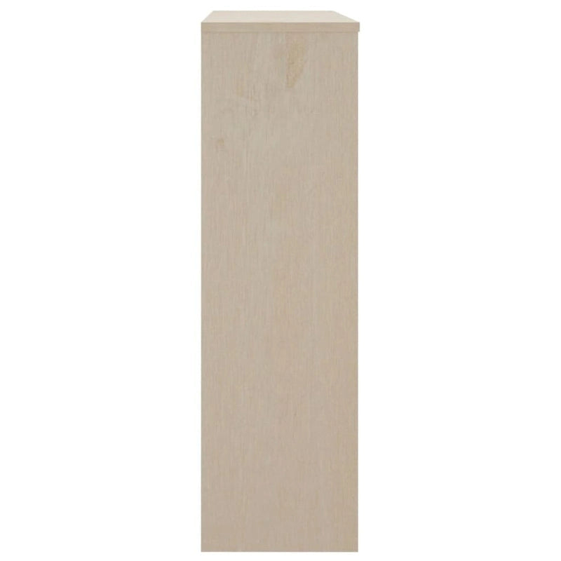 vidaXL Dessus de meuble pour buffet haut de couloir HAMAR en bois de pin massif - 90 x 30 x 100 cm