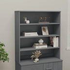 vidaXL Dessus de meuble pour buffet haut de couloir HAMAR en bois de pin massif - 90 x 30 x 100 cm