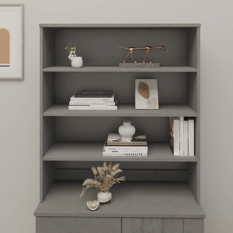 vidaXL Dessus de meuble pour buffet haut de couloir HAMAR en bois de pin massif - 90 x 30 x 100 cm