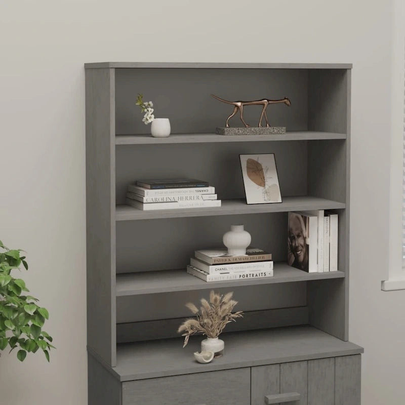 vidaXL Dessus de meuble pour buffet haut de couloir HAMAR en bois de pin massif - 90 x 30 x 100 cm