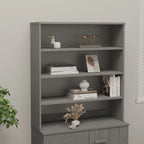 vidaXL Dessus de meuble pour buffet haut de couloir HAMAR en bois de pin massif - 90 x 30 x 100 cm