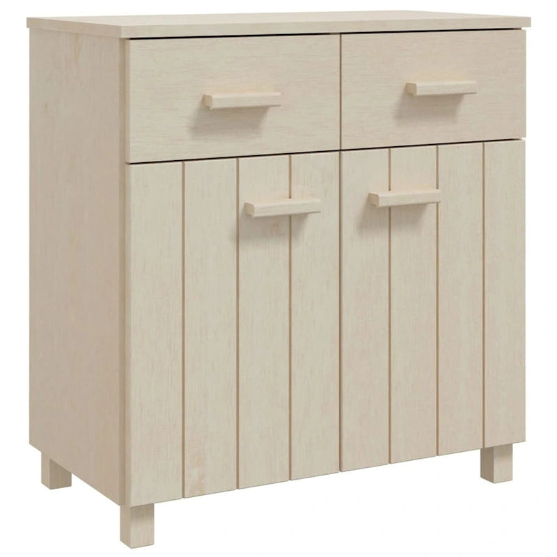 vidaXL Buffet console avec rangement HAMAR en bois de pin massif - 79x40x80 cm