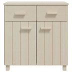 vidaXL Buffet console avec rangement HAMAR en bois de pin massif - 79x40x80 cm
