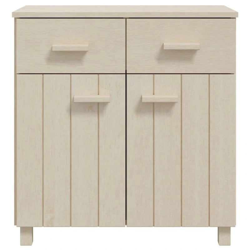 vidaXL Buffet console avec rangement HAMAR en bois de pin massif - 79x40x80 cm