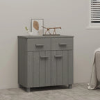 vidaXL Buffet console avec rangement HAMAR en bois de pin massif - 79x40x80 cm