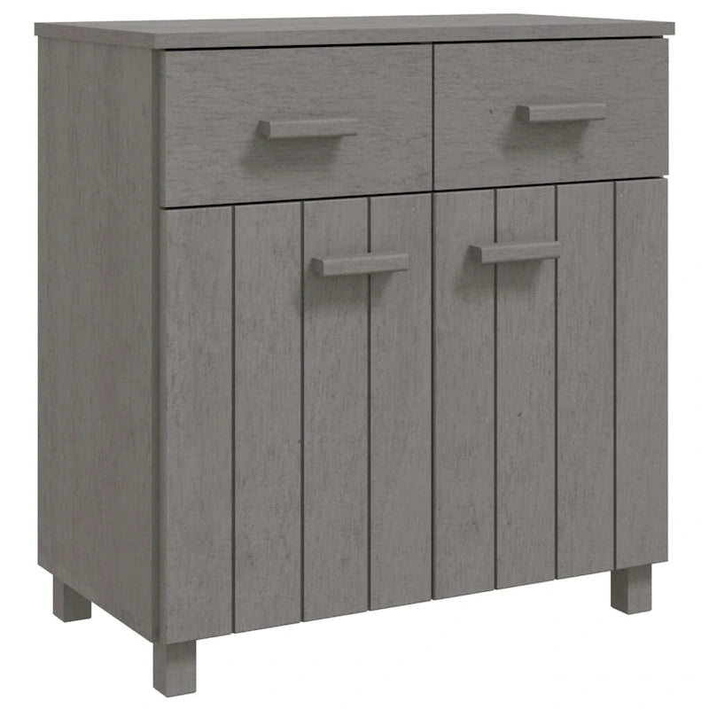 vidaXL Buffet console avec rangement HAMAR en bois de pin massif - 79x40x80 cm