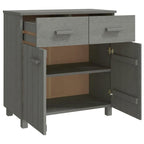 vidaXL Buffet console avec rangement HAMAR en bois de pin massif - 79x40x80 cm