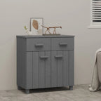 vidaXL Buffet console avec rangement HAMAR en bois de pin massif - 79x40x80 cm