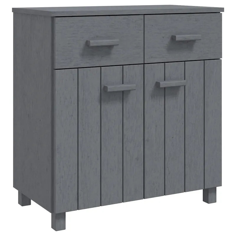 vidaXL Buffet console avec rangement HAMAR en bois de pin massif - 79x40x80 cm