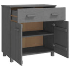vidaXL Buffet console avec rangement HAMAR en bois de pin massif - 79x40x80 cm