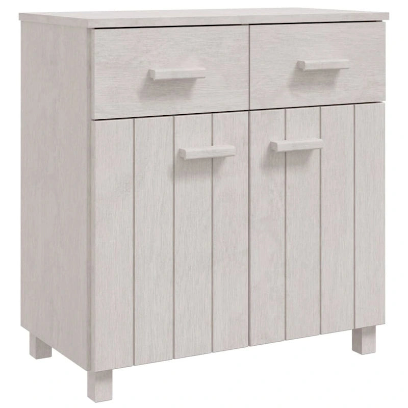 vidaXL Buffet console avec rangement HAMAR en bois de pin massif - 79x40x80 cm