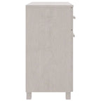 vidaXL Buffet console avec rangement HAMAR en bois de pin massif - 79x40x80 cm