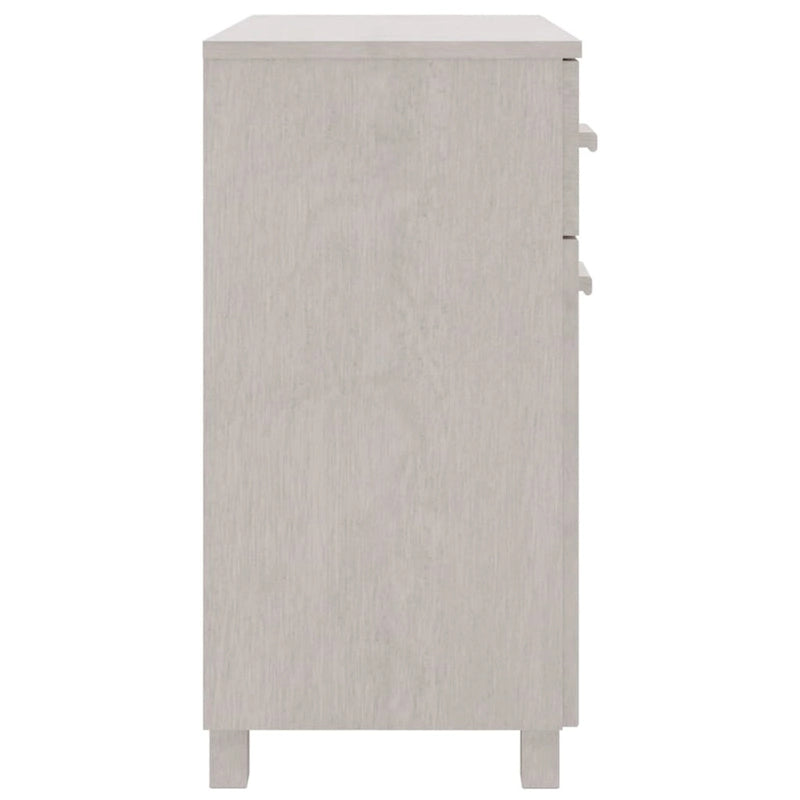 vidaXL Buffet console avec rangement HAMAR en bois de pin massif - 79x40x80 cm