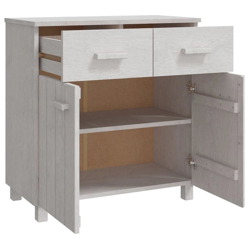 vidaXL Buffet console avec rangement HAMAR en bois de pin massif - 79x40x80 cm