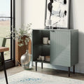Meuble de rangement Joseph moderne du milieu du siècle avec pieds fuselés et étagères réglables de HULALA HOME