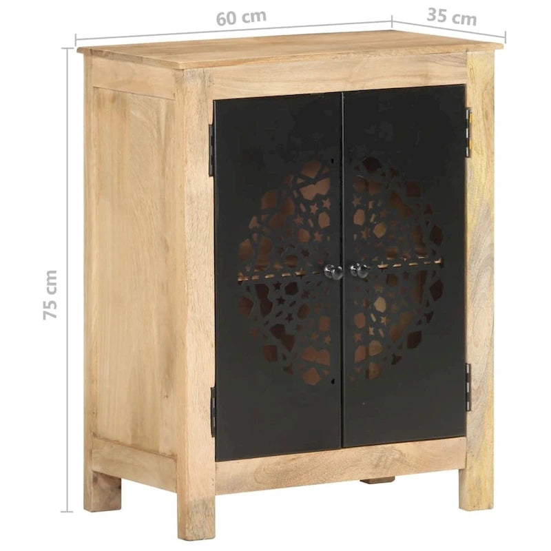 vidaXL Buffet 60x35x75 cm Bois de manguier massif