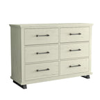 Commode spacieuse et élégante à 6 tiroirs, largeur extra de 52 po