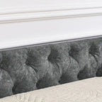 Lit de repos Queen Size avec tiroirs, canapé-lit capitonné