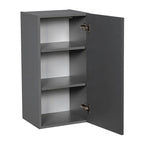 Armoire murale 9 x 30 - Porte simple - Grise - 9 x 30 x 12