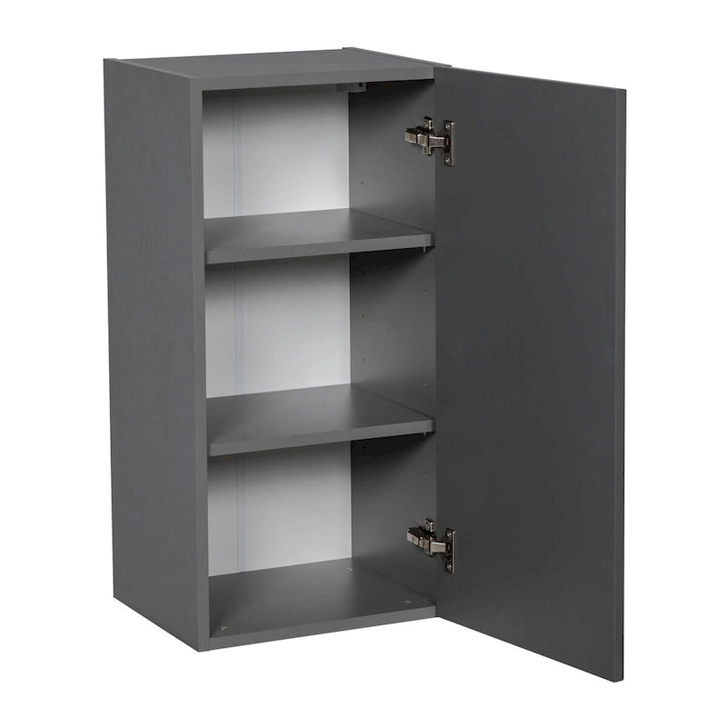 Armoire murale 9 x 30 - Porte simple - Grise - 9 x 30 x 12