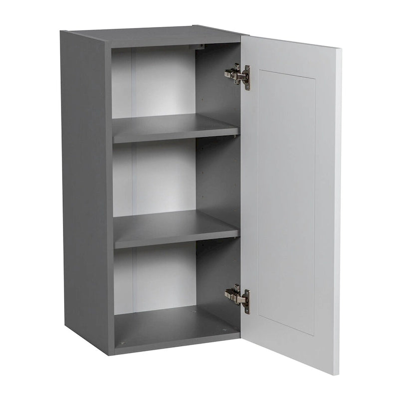 Armoire murale 9 x 30 - Porte simple - Grise - 9 x 30 x 12