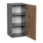 Armoire murale 9 x 30 - Porte simple - Grise - 9 x 30 x 12