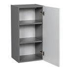 Armoire murale 9 x 30 - Porte simple - Grise - 9 x 30 x 12