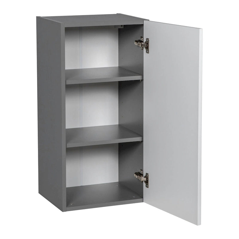 Armoire murale 9 x 30 - Porte simple - Grise - 9 x 30 x 12