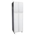 Meuble utilitaire 24 x 90 à quatre portes – Gris – 24 x 90 x 23 3/8