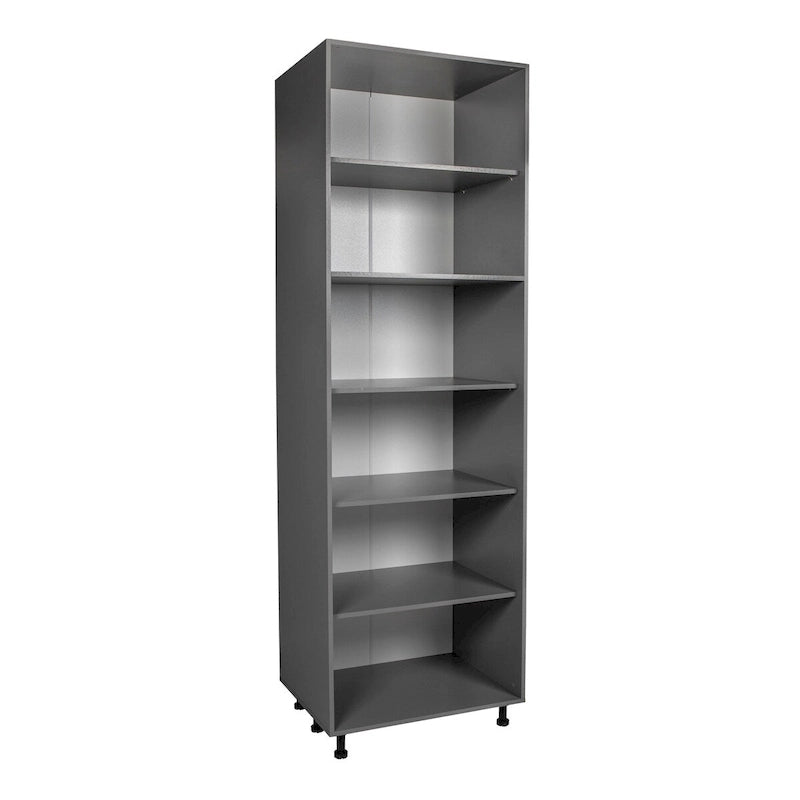 Meuble utilitaire 24 x 90 à quatre portes – Gris – 24 x 90 x 23 3/8