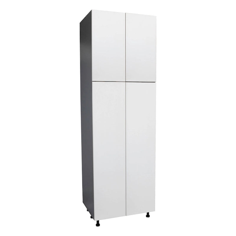 Meuble utilitaire 24 x 90 à quatre portes – Gris – 24 x 90 x 23 3/8