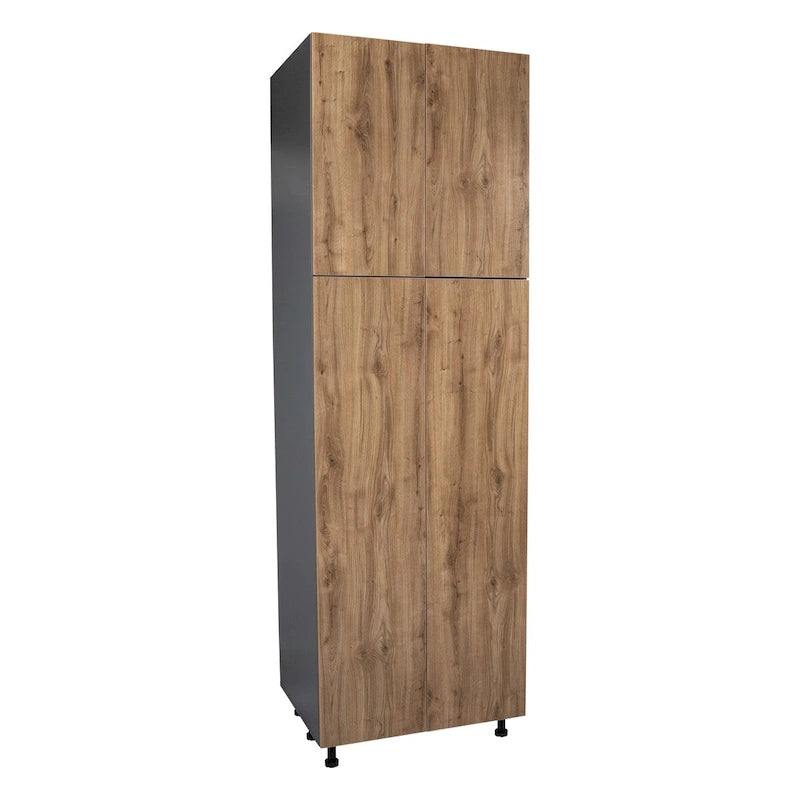 Meuble utilitaire 24 x 90 à quatre portes – Gris – 24 x 90 x 23 3/8