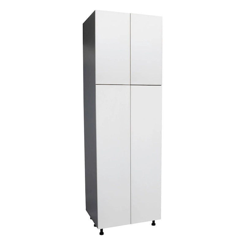 Meuble utilitaire 24 x 90 à quatre portes – Gris – 24 x 90 x 23 3/8