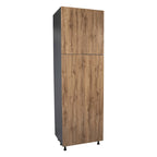 Meuble utilitaire 24 x 90 à quatre portes – Gris – 24 x 90 x 23 3/8