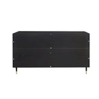 Meuble d'appoint – Buffet noir en bois avec espace de rangement – N/A
