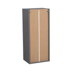 Meuble haut 9 x 36 - Porte simple - Gris - 9 x 36 x 12