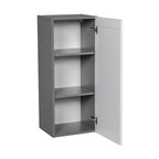 Meuble haut 9 x 36 - Porte simple - Gris - 9 x 36 x 12