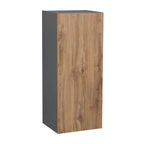 Meuble haut 9 x 36 - Porte simple - Gris - 9 x 36 x 12