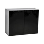 Meuble haut de 36 x 24 - Double porte - Gris - 36 x 24 x 12