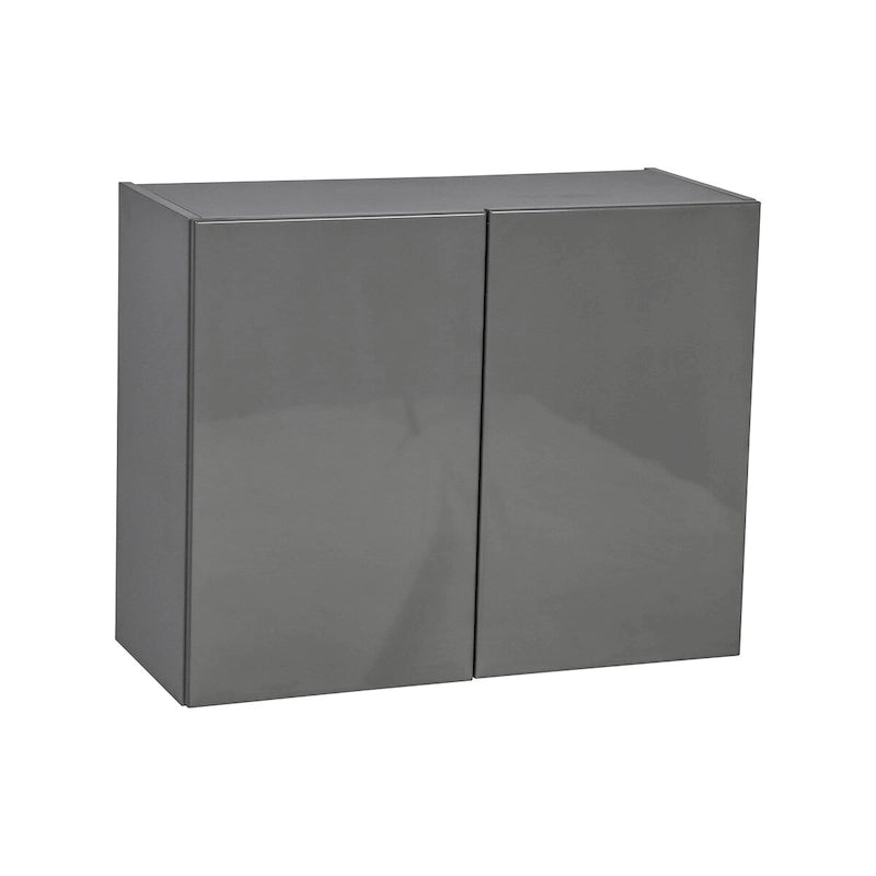 Meuble haut de 36 x 24 - Double porte - Gris - 36 x 24 x 12
