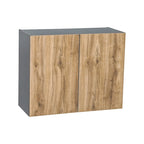 Meuble haut de 36 x 24 - Double porte - Gris - 36 x 24 x 12