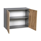Meuble haut de 36 x 24 - Double porte - Gris - 36 x 24 x 12