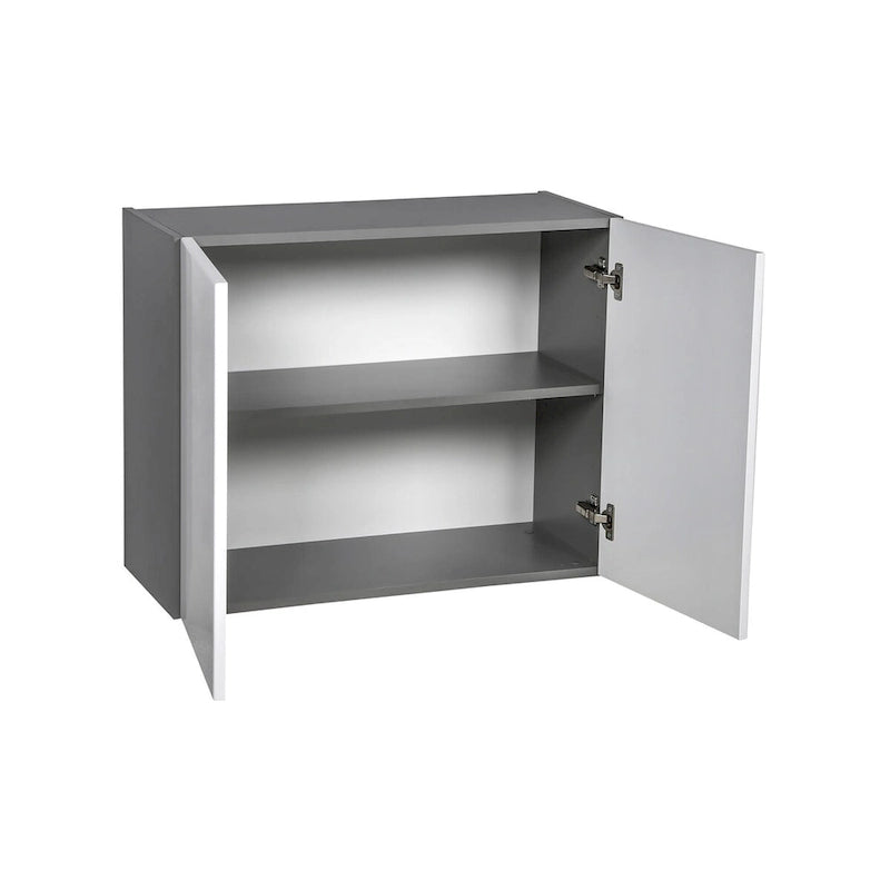 Meuble haut de 36 x 24 - Double porte - Gris - 36 x 24 x 12