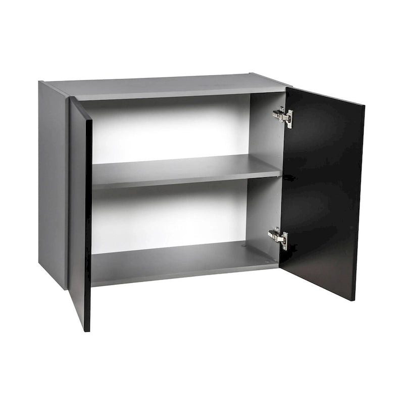 Meuble haut de 36 x 24 - Double porte - Gris - 36 x 24 x 12