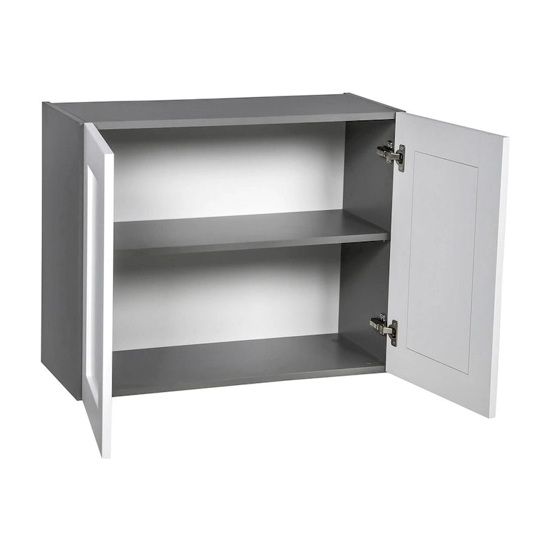 Meuble haut de 36 x 24 - Double porte - Gris - 36 x 24 x 12