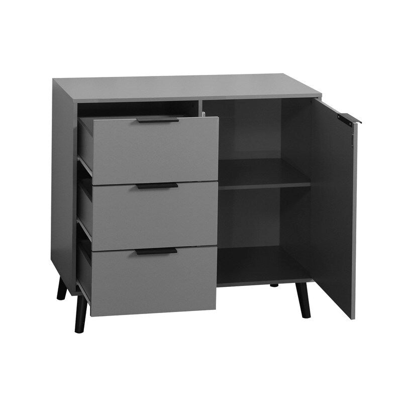 Meuble de rangement avec 3 tiroirs et étagère réglable - S.O.