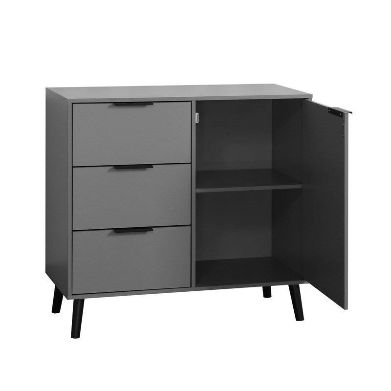 Meuble de rangement avec 3 tiroirs et étagère réglable - S.O.