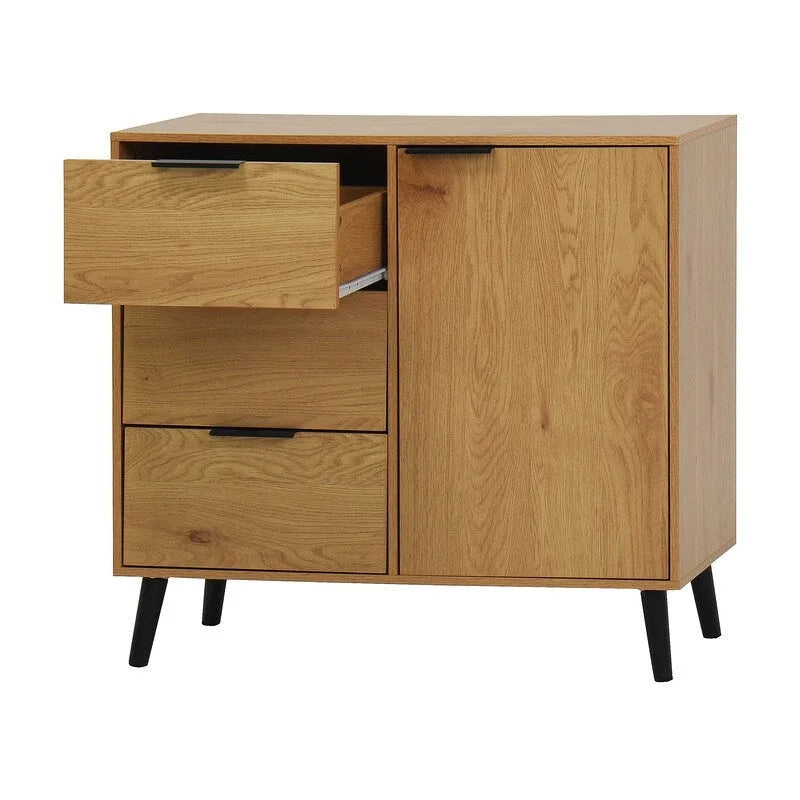 Meuble de rangement avec 3 tiroirs et étagère réglable - S.O.
