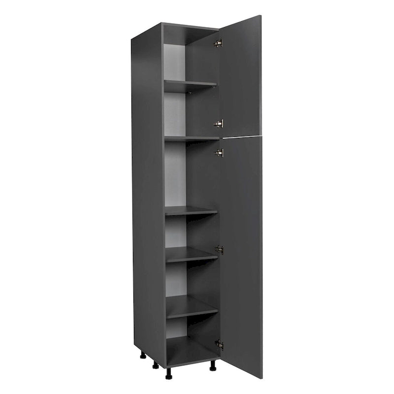Armoire utilitaire 18 x 96 à double porte - Grise - 18 x 96 x 23 3/8