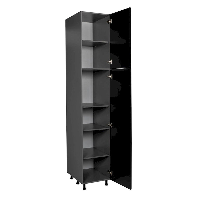 Armoire utilitaire 18 x 96 à double porte - Grise - 18 x 96 x 23 3/8